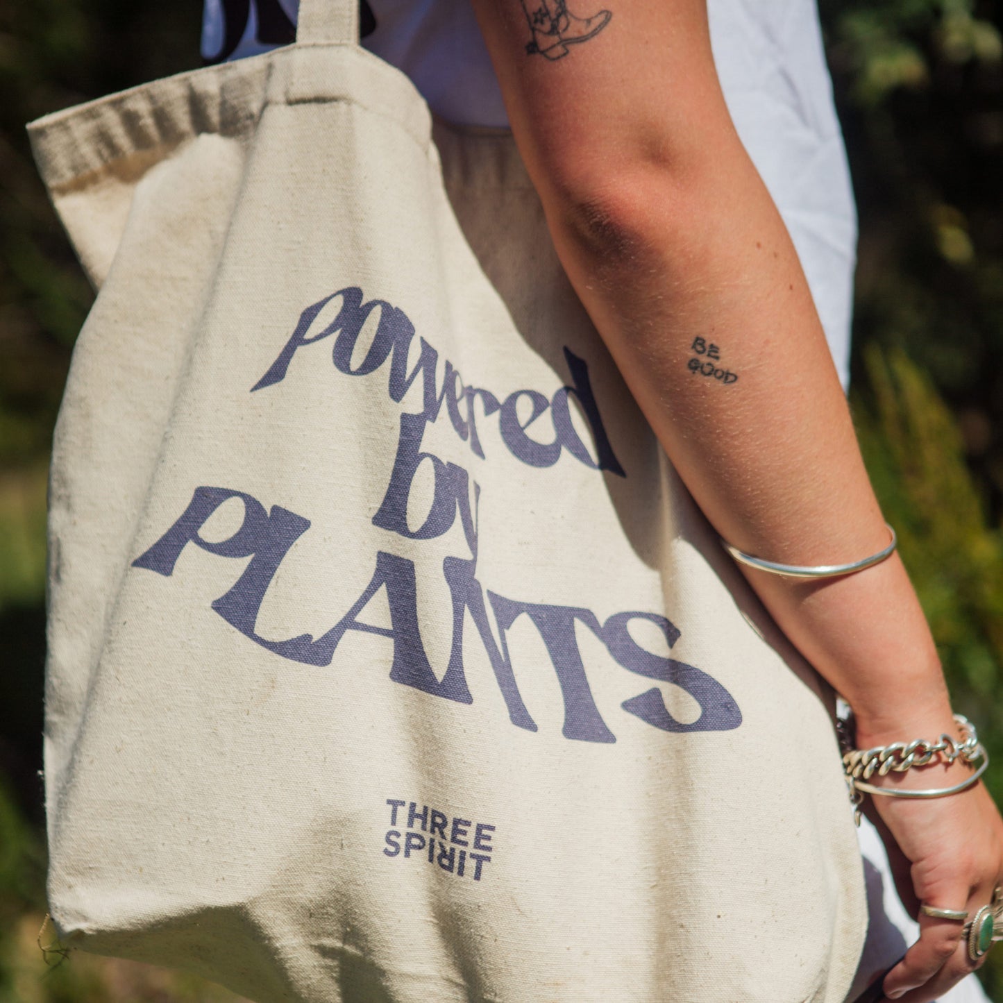 'Powered by Plants' Tote Bag